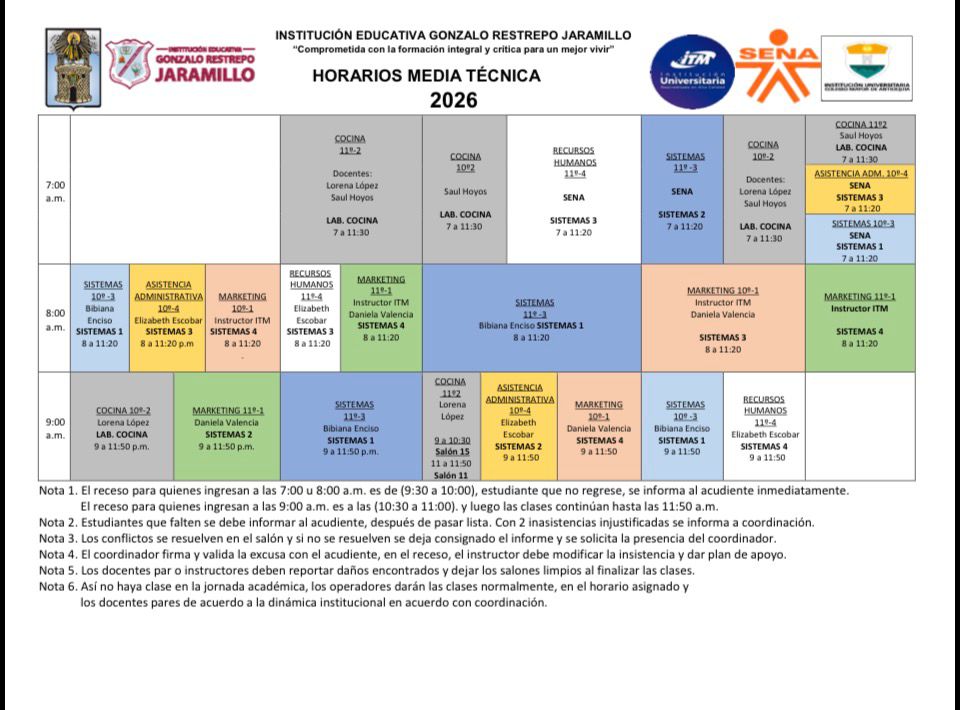 HORARIO MEDIA TECNICA